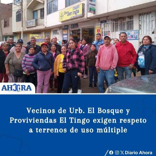 Vecinos de Urb. El Bosque y Proviviendas El Tingo exigen respeto a terrenos de uso múltiple