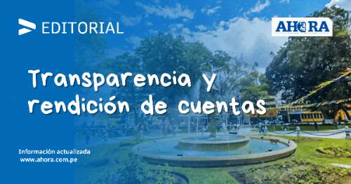 Transparencia y rendición de cuentas