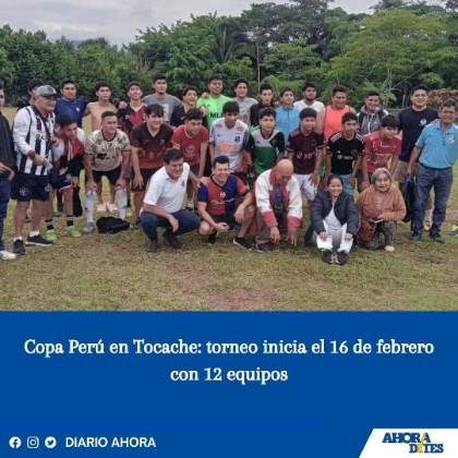 Copa Perú en Tocache: torneo inicia el 16 de febrero con 12 equipos