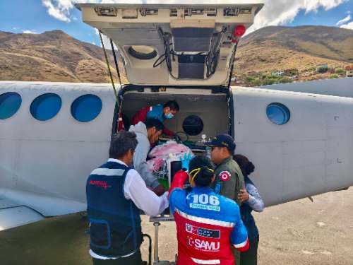 Niños con cuadros críticos fueron trasladados de emergencia desde Huánuco a Lima