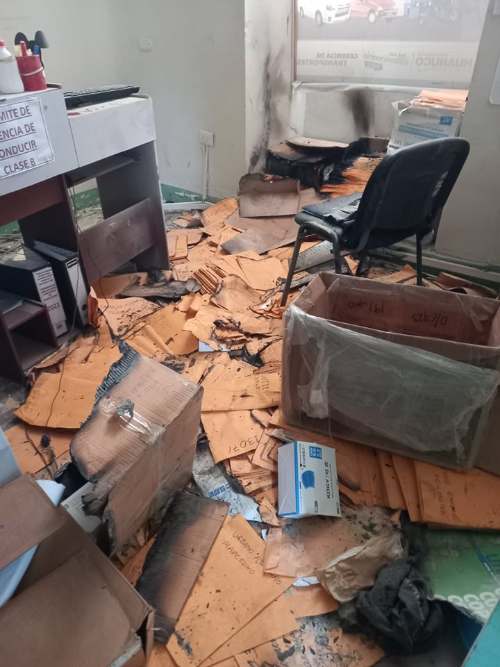 Vándalos roban cinco computadoras de Gerencia de Transportes de Huánuco