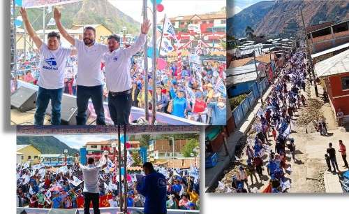 Ola de militantes y vecinos recibieron a “Shapra” en La Unión