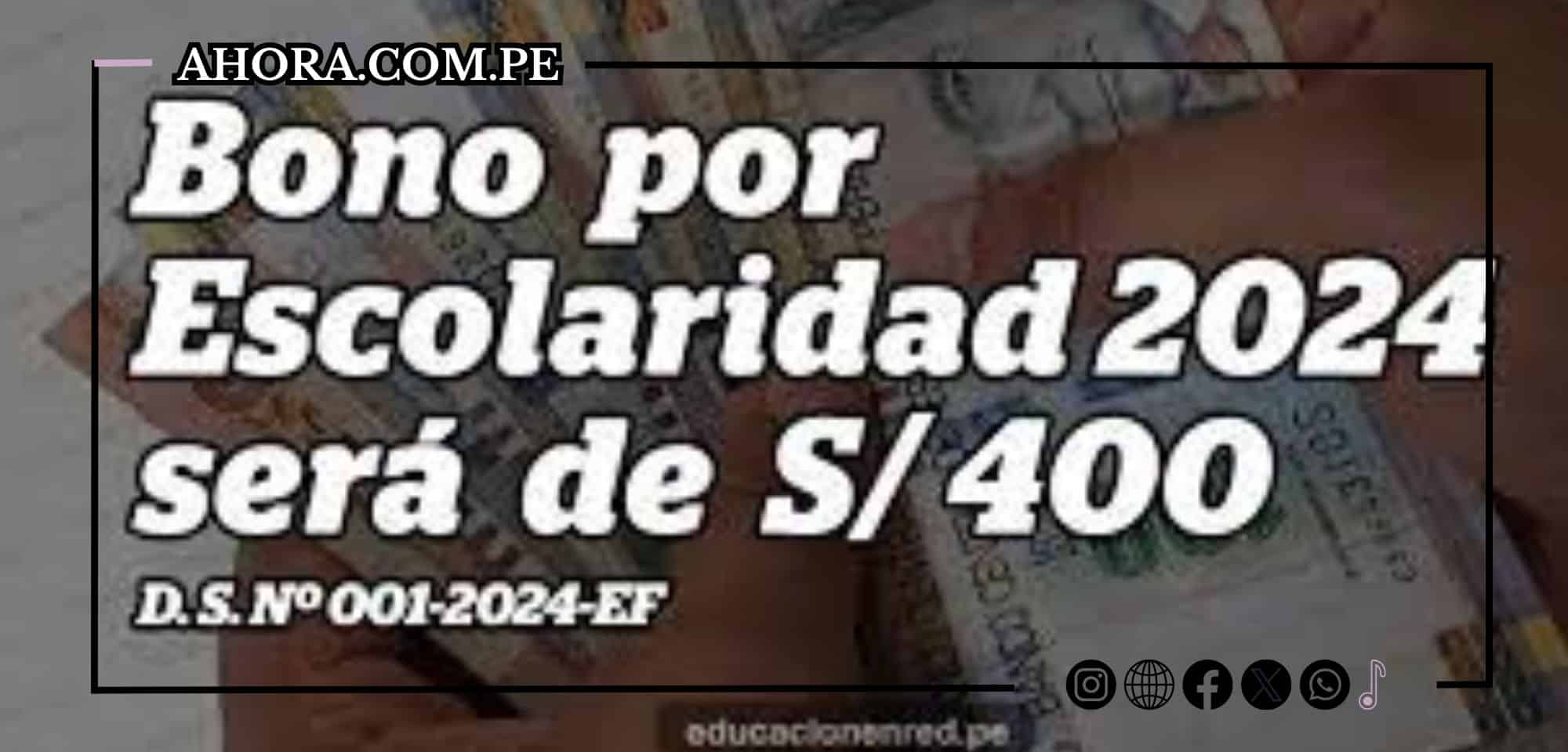 "El Bono por Escolaridad de S/ 400: Un Apoyo Clave para el Inicio del Año Escolar 2024