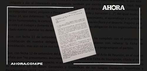 Colegio Isaac Newton fue sacado por error administrativo de Juegos Escolares en Huancayo  