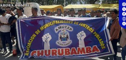 Alcaldes de Huánuco exigen transferencia de fondos en protesta masiva