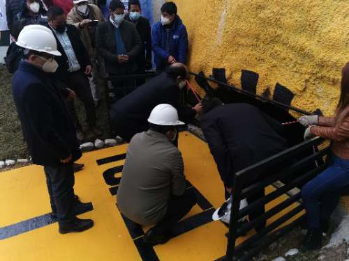 Inauguran túnel de drenaje de la laguna Patarcocha