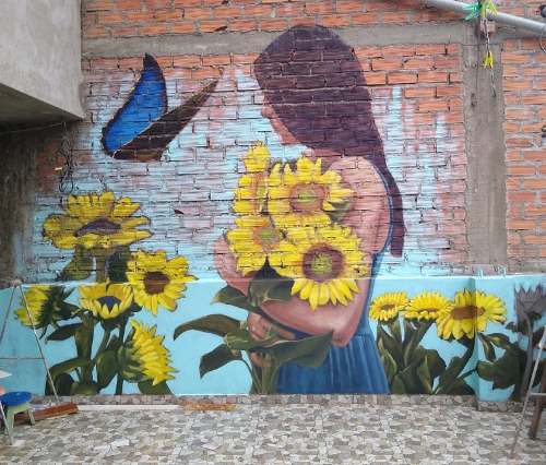 Artista Yerson Lino participa en festival latinoamericano de murales