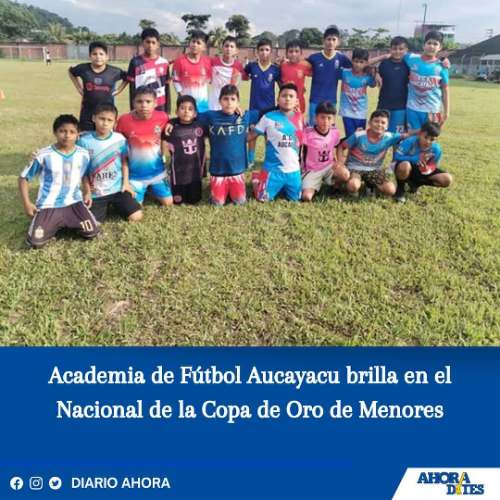 Academia de Fútbol Aucayacu brilla en el Nacional de la Copa de Oro de Menores