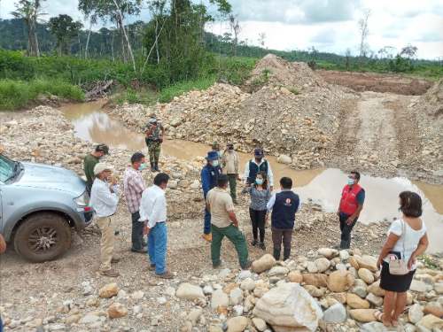 Fiscalizadores de la ATFFS de Puerto Inca temen de mineros ilegales