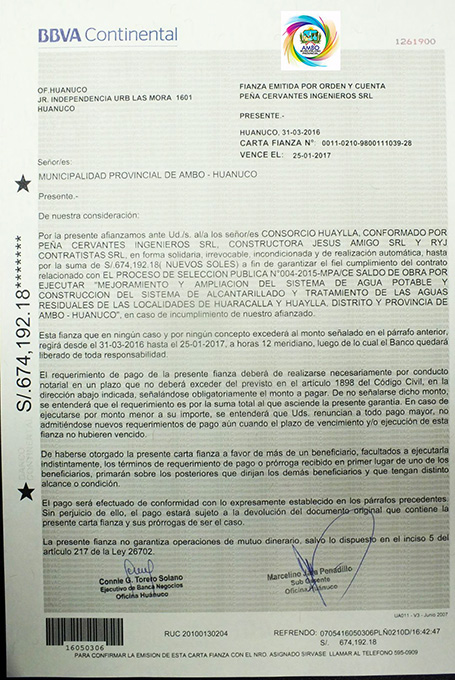 Contrato firmado entre la Municipalidad y el Consorcio Huaylla debe ser declarado nulo de oficio