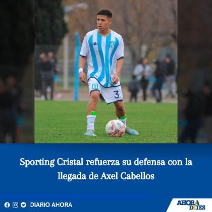 Sporting Cristal refuerza su defensa con la llegada de Axel Cabellos