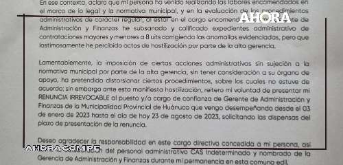 MPHco.: Gerentes fueron impuestos ciertas acciones administrativas revela carta de renuncia