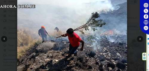 Incendio forestal devasta extensas áreas en Lauricocha