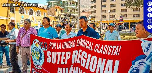 SUTEP Huánuco convoca a paro nacional por incumplimiento de convenio colectivo