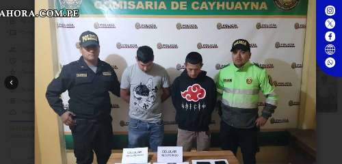 Capturan a miembros de "Los Raqueteros de Pillco Marca" en Huánuco