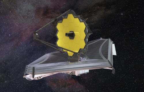 El telescopio espacial que deberá desplegarse en órbita 'James Webb'