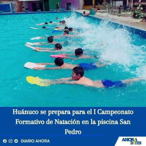 Huánuco se prepara para el I Campeonato Formativo de Natación en la piscina San Pedro