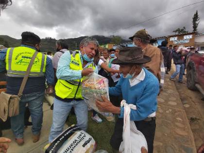 Familias de Malconga reciben kits de alimentos