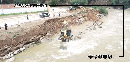 Gobierno Regional refuerza malecón ante intensas lluvias