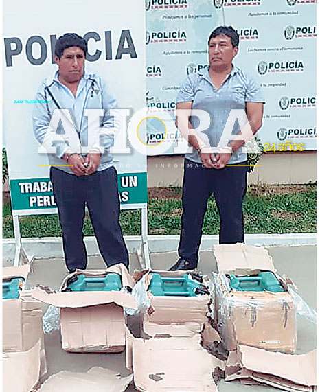 Detienen a chofer y copiloto por llevar insumos para droga