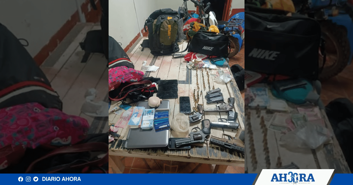 Prisión preventiva contra seis detenidos por asalto y tenencia de armas