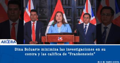 Dina Boluarte minimiza las investigaciones en su contra y las califica de “Frankenstein”