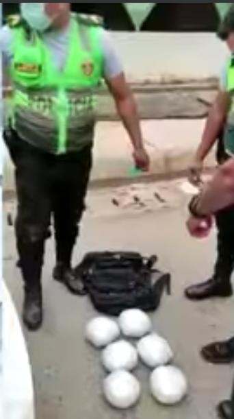 Detienen a pasajero que transportaba marihuana