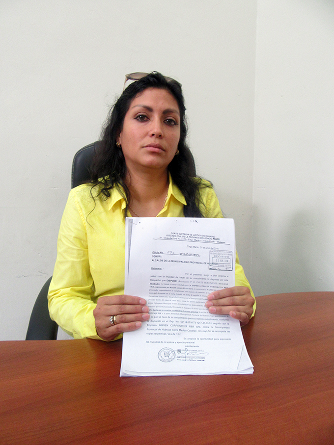 Jueza de Tingo María otorga medida cautelar por pantalla led