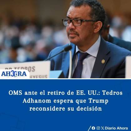 OMS ante el retiro de EE. UU.: Tedros Adhanom espera que Trump reconsidere su decisión