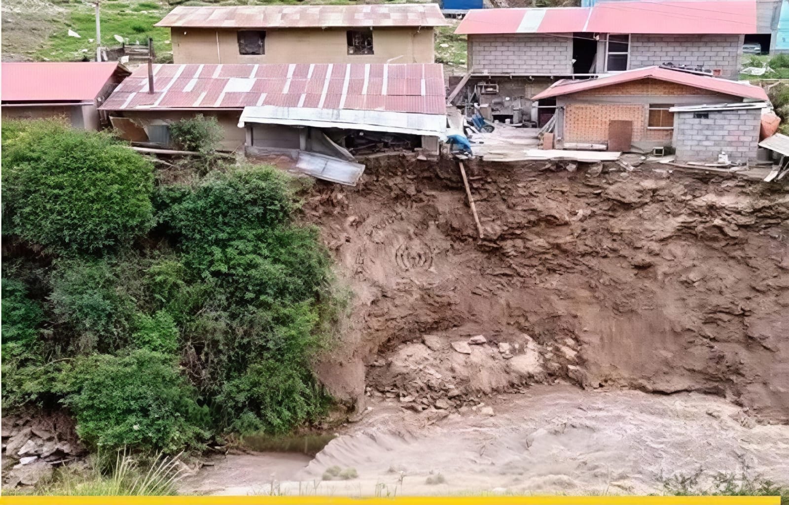 Lluvias intensas provocan erosión y afectan vivienda en Yanacancha, Pasco