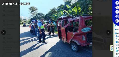 Choque violento en Tingo María: Conductor de camioneta provoca grave accidente con trimóvil