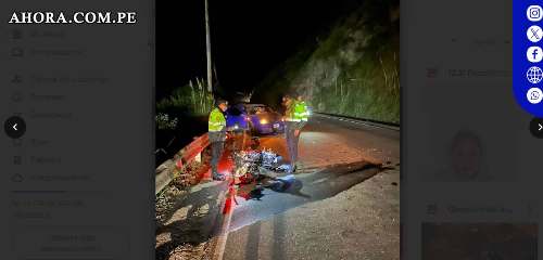 Choque entre moto lineal y auto en Pasco deja un herido en Pasco