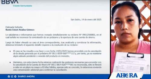Fraude bancario: BBVA anula préstamo obtenido con identidad falsa