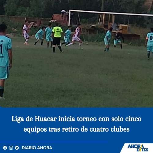 Liga de Huacar inicia torneo con solo cinco equipos tras retiro de cuatro clubes