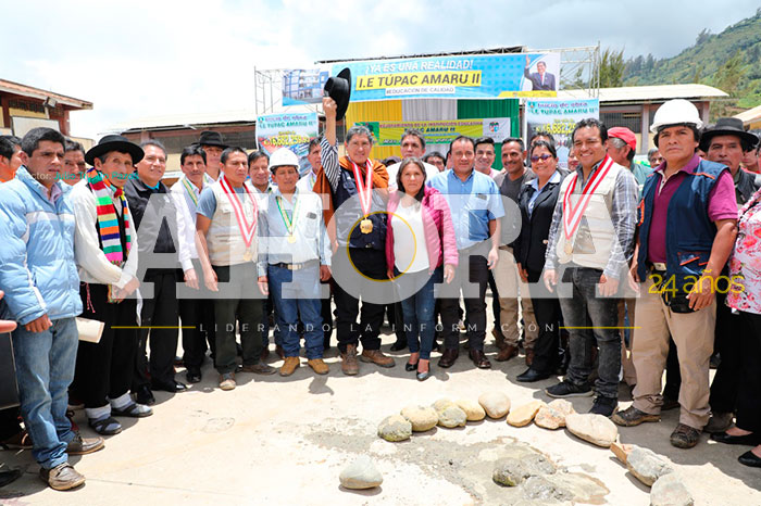 Inicia construcción de I.E. Tupac Amaru II de Panao