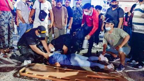 Mujer sufrió aparatoso accidente en Tingo María
