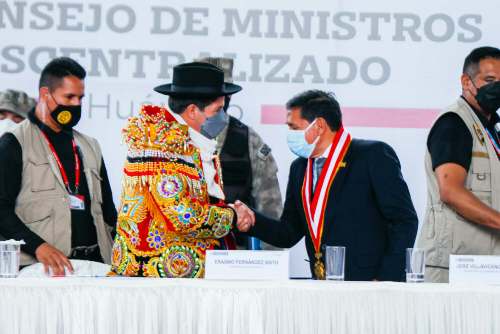Pedro Castillo tardó en llegar a Huánuco y participar del XII Consejo de Ministros Descentralizado