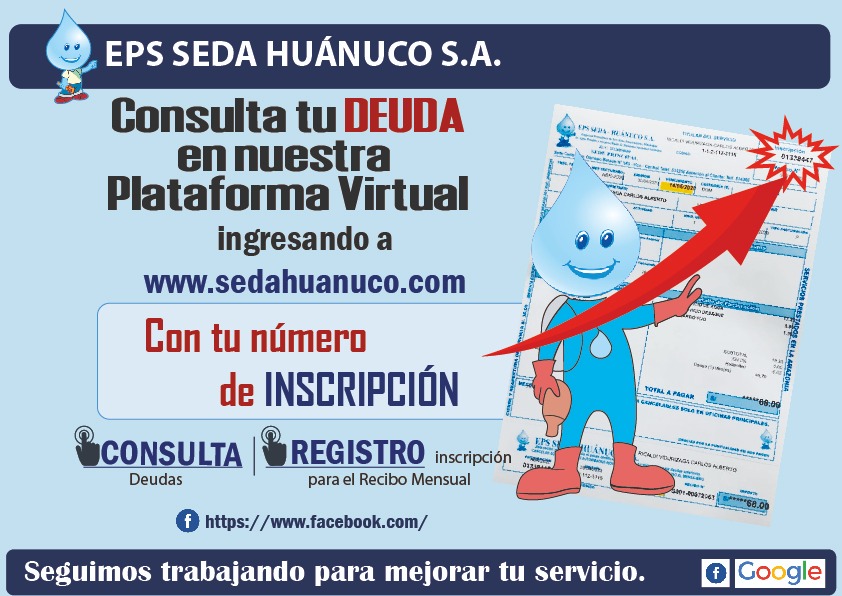Seda Huánuco entrega recibos digitales a usuarios