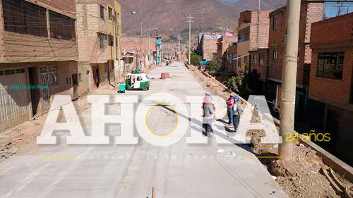 Pistas y veredas de Sector 1 de San Luis tiene 63 % de avance