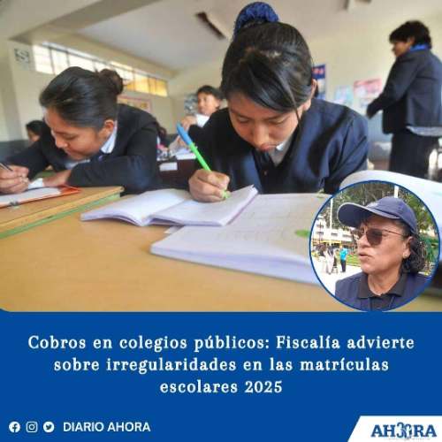 Cobros en colegios públicos: Fiscalía advierte sobre irregularidades en las matrículas escolares 2025