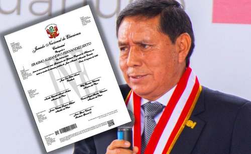 JNE declaró a Erasmo Fernández como gobernador regional de Huánuco