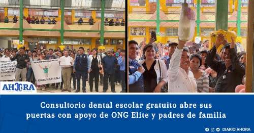 Consultorio dental escolar gratuito abre sus puertas con apoyo de ONG Elite y padres de familia