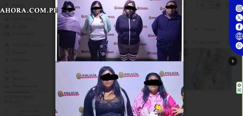 Capturan a seis miembros de la banda "Las Cariñosas de Huallayco" en Huánuco
