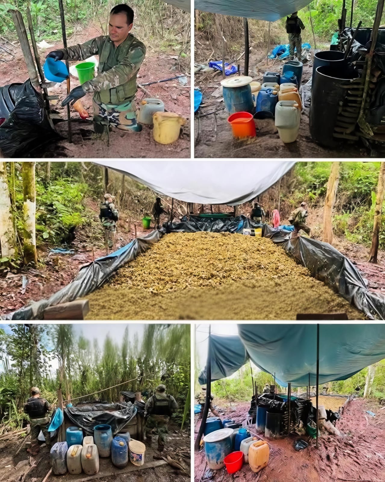 Desmantelan dos laboratorios de droga en Tingo María y reportan millonaria afectación al narcotráfico