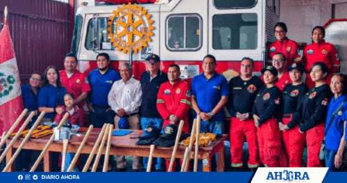 Rotary Club Huánuco donó equipos para combatir incendios forestales a Compañía de Bomberos