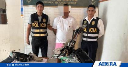 Capturan en Tocache a sospechoso de asalto a mano armada