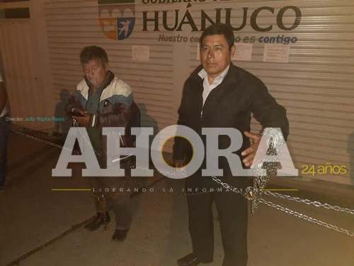 Sindicalistas de Construcción Civil se encadenan en el Gorehco