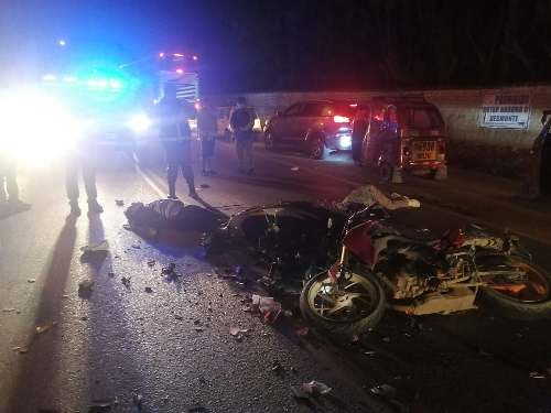 Motociclista muere en triple choque en la Carretera Central