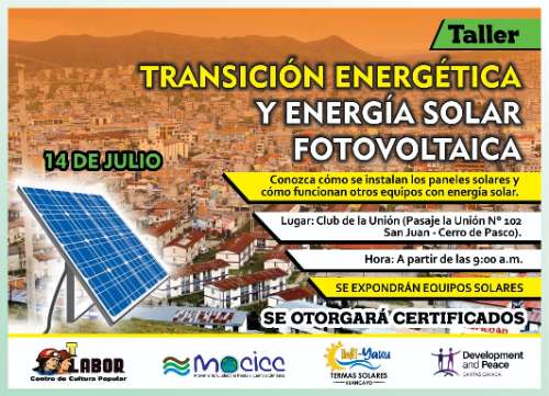 Centro Labor organiza taller sobre energía solar fotovoltaica