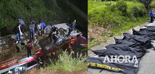 Despiste y volcadura de bus “Guadalupe Tours” deja 9 fallecidos y 25 heridos